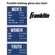 Franklin CFX FP Chrome Series Fastpitch Softball Women´s Batting Glove XL White/Navy/Red